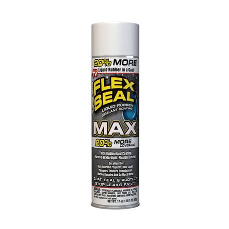 Flex Seal Family of Products Flex Seal MAX White Rubber Spray Sealant 17 oz