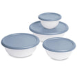 Sterilite White Bowl Set 4 pk