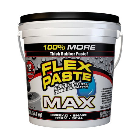 Flex Seal Family of Products Flex Paste MAX Black Rubber Coating 12 lb