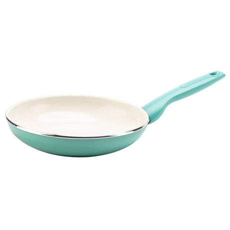 GreenPan Rio Ceramic Coated Aluminum Fry Pan 7 in. Turquoise