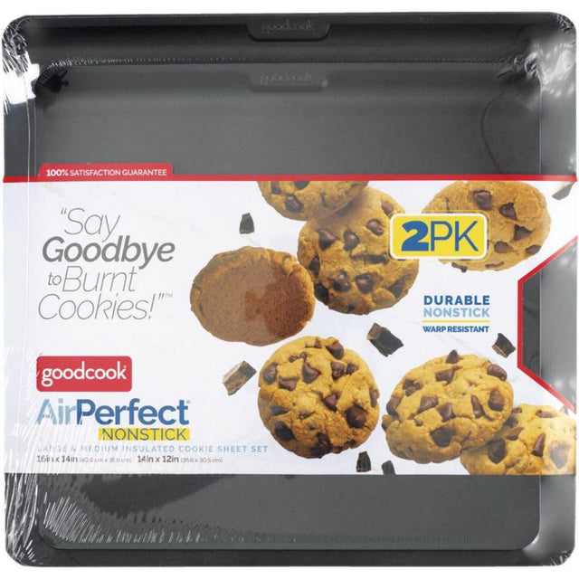 Good Cook Air Perfect Cookie Sheet Set Black 2 pc