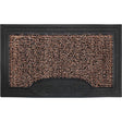 GrassWorx Genuine AstroTurf 30 in. W X 18 in. L Black/Brown Welcome Polyethylene/Rubber Door Mat