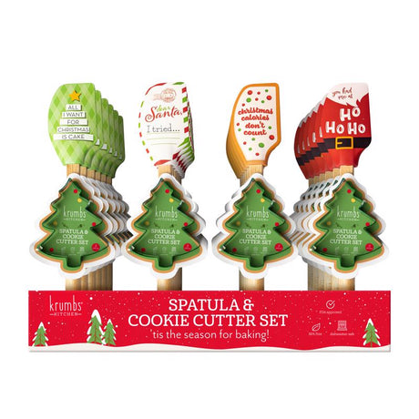 Krumbs Kitchen Spatula Christmas Cookie Cutter Set Multicolored 1 pc