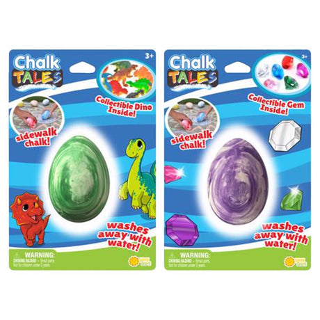 Sunny Days Chalk Tales Chalk Egg With Surprise Toy Multicolored