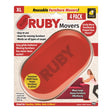 BulbHead Ruby Furniture Movers Plastic/Rubber 4 pk