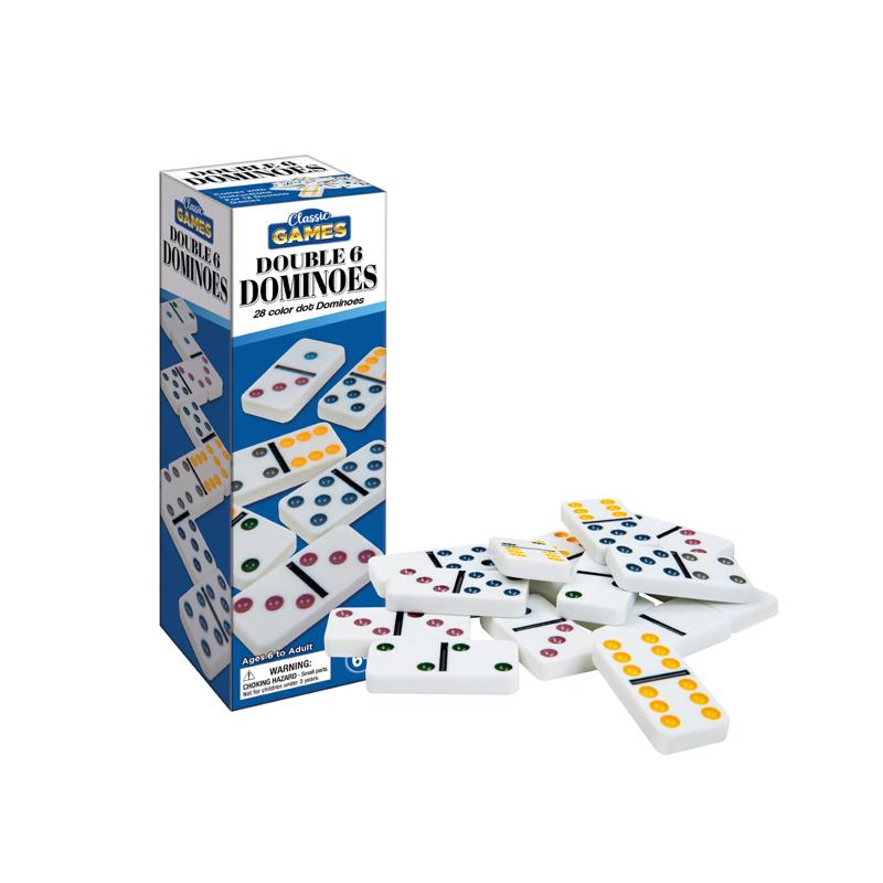 Playmaker Toys Classic Games Double 6 Dominoes Multicolored