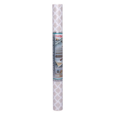 Con-Tact Creative Covering 16 ft. L X 18 in. W Talisman Pale Gray Self-Adhesive Shelf Liner