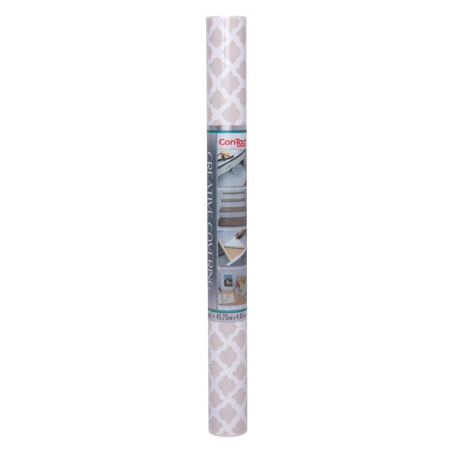 Con-Tact Creative Covering 16 ft. L X 18 in. W Talisman Pale Gray Self-Adhesive Shelf Liner