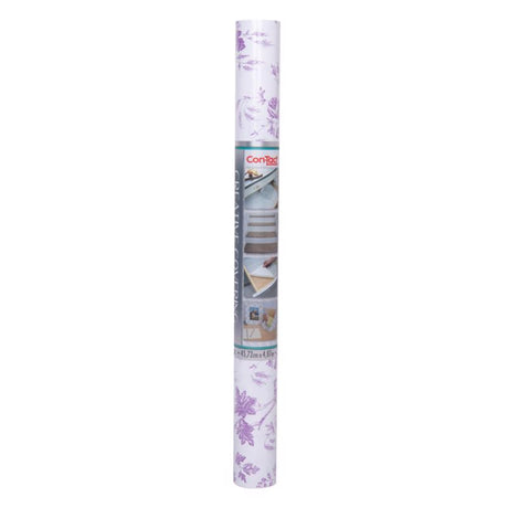 Con-Tact Creative Covering 16 ft. L X 18 in. W Toile Lavender Self-Adhesive Shelf Liner