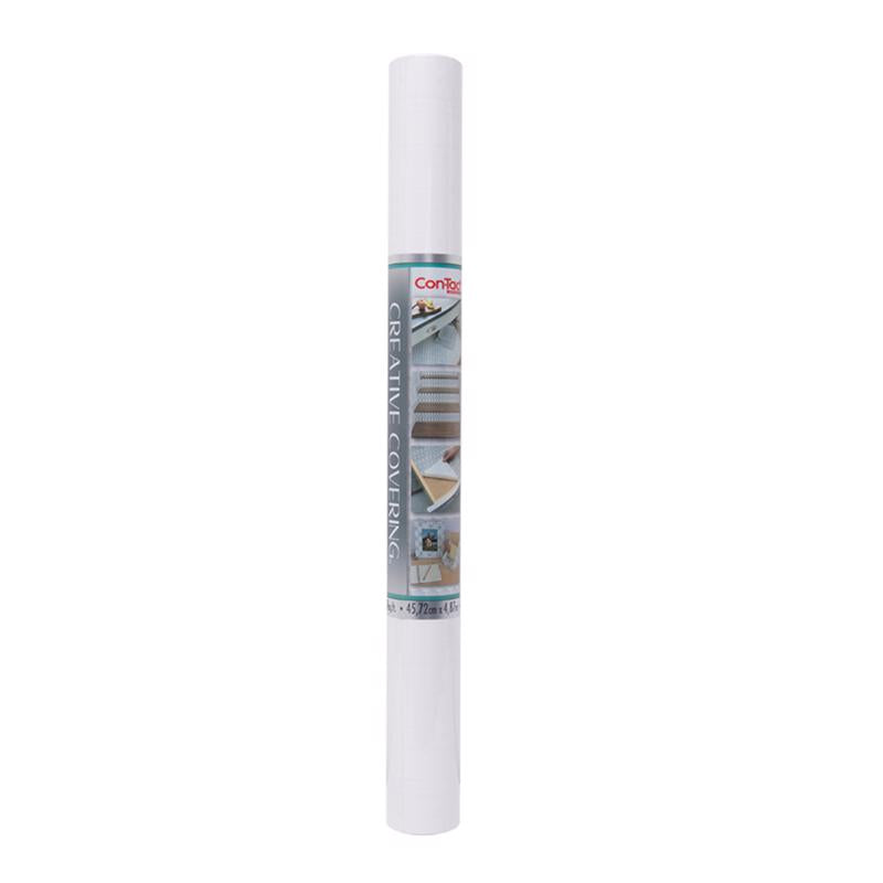 Con-Tact Creative Covering 16 ft. L X 18 in. W White Self-Adhesive Shelf Liner