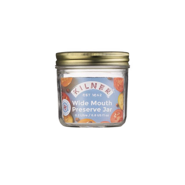 Kilner Wide Mouth Preserve Jar 6.8 oz 1 pk