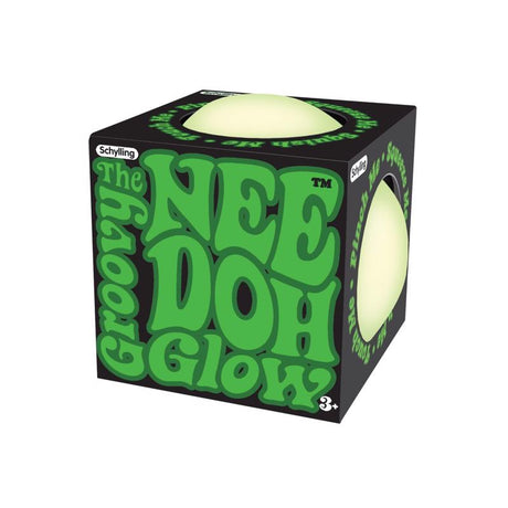 Schylling Glow In The Dark Needoh Squeeze Ball Green 6 pc