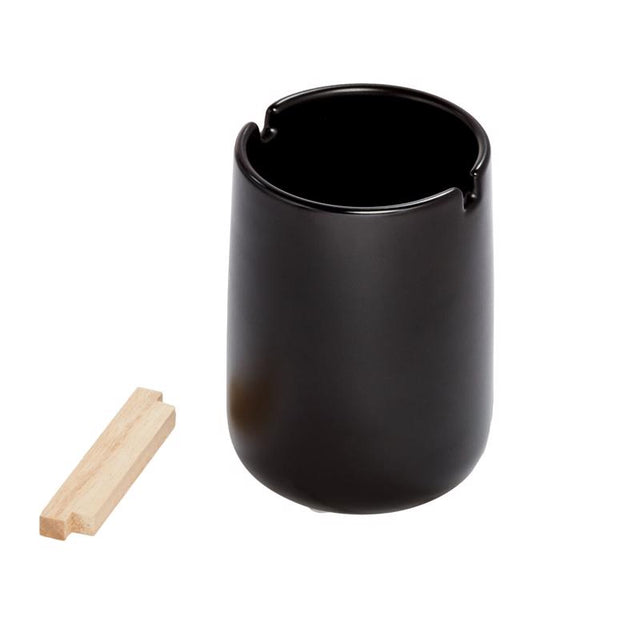 InterDesign Eco Vanity Black Ceramic Toothbrush Holder