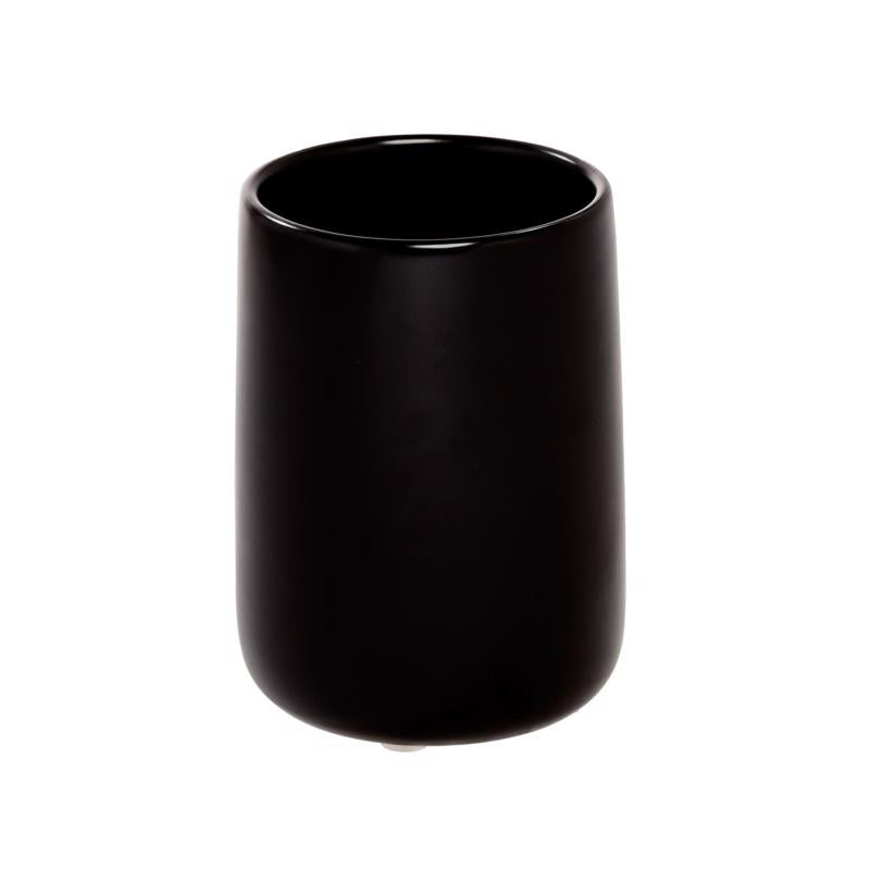 InterDesign Eco Vanity Black Ceramic Tumbler