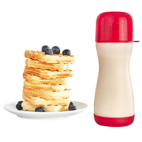 Rise by Dash Clear/Red ABS Plastic Batter Bottle 2 cups