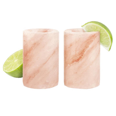 Final Touch 1.5 oz Pink Himalayan Salt Shot Glass