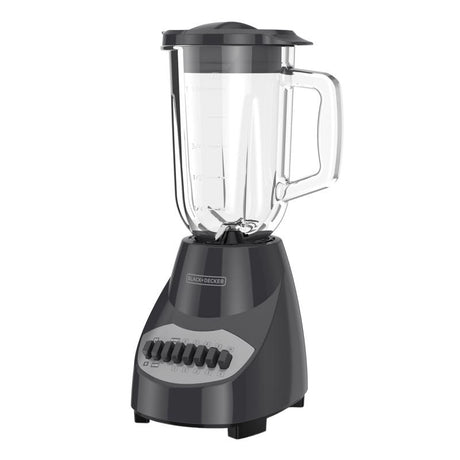 Black+Decker Gray Aluminum Blender 6 cups 10 speed