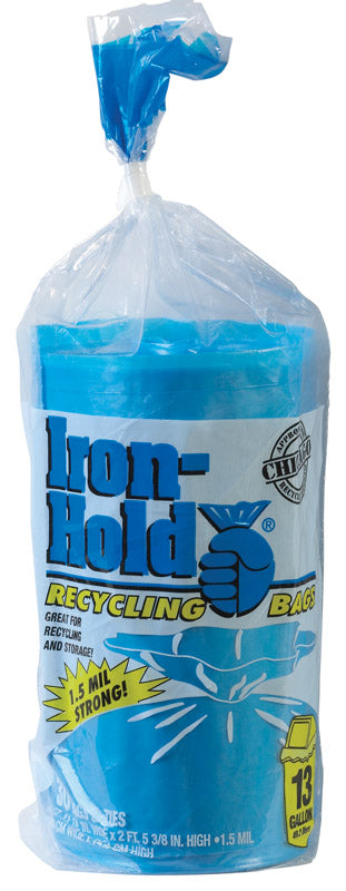 Iron-Hold 13 gal Kitchen Trash Bags Twist Tie 30 pk 1.5 mil