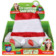 Magic Seasons Candy Cane Santa LED Hat Plush 1 pk