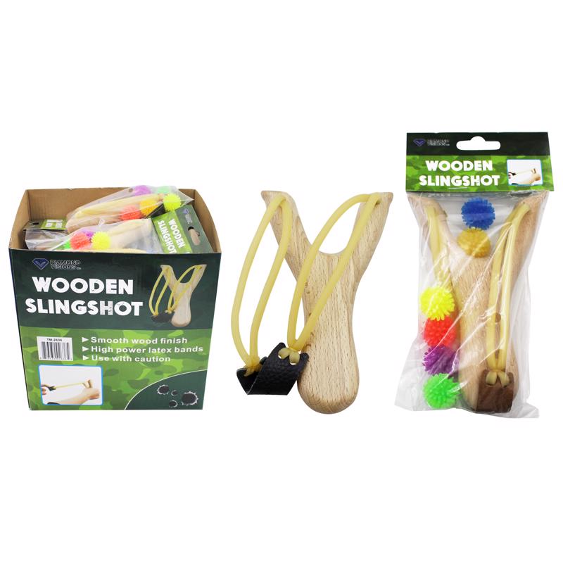 Diamond Visions Sling Shot with Silicone Balls Wood/Silicone 1 pk