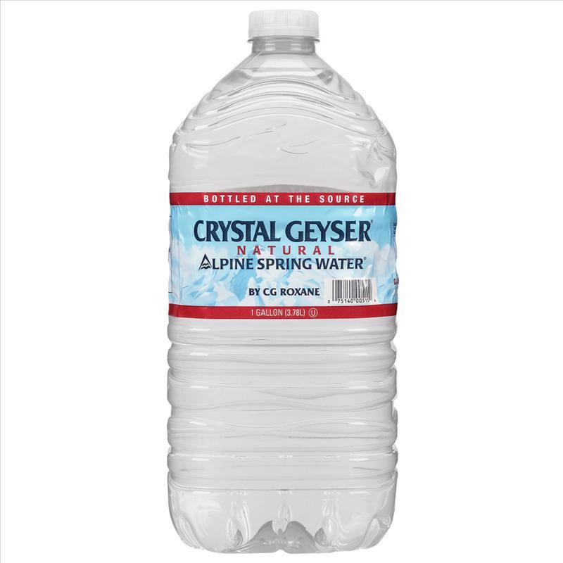 Crystal Geyser Alpine Natural Spring Water 1 gal 1 pk