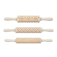 Creative Co-Op Cabin Holiday 15 in. L X 2 in. D Wood Rolling Pin Beige