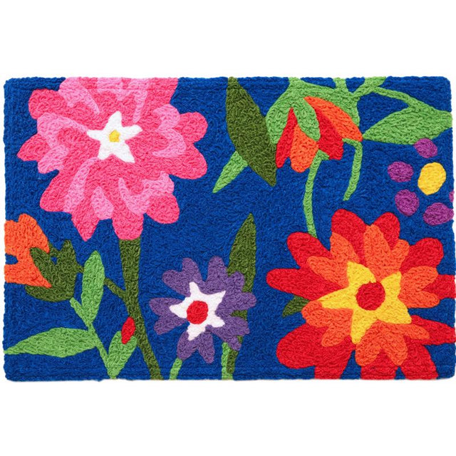 Jellybean 30 in. W X 20 in. L Multi-color Backyard Garden Polyester Accent Rug