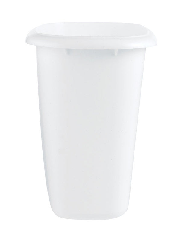 Rubbermaid 1.5 gal White Plastic Vanity Wastebasket