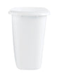 Rubbermaid 1.5 gal White Plastic Vanity Wastebasket