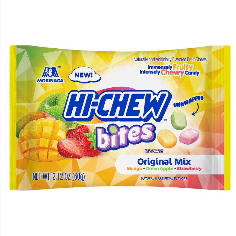 Hi Chew Original Mix Green Apple/Mango/Strawberry Chewy Candy 2.12 oz