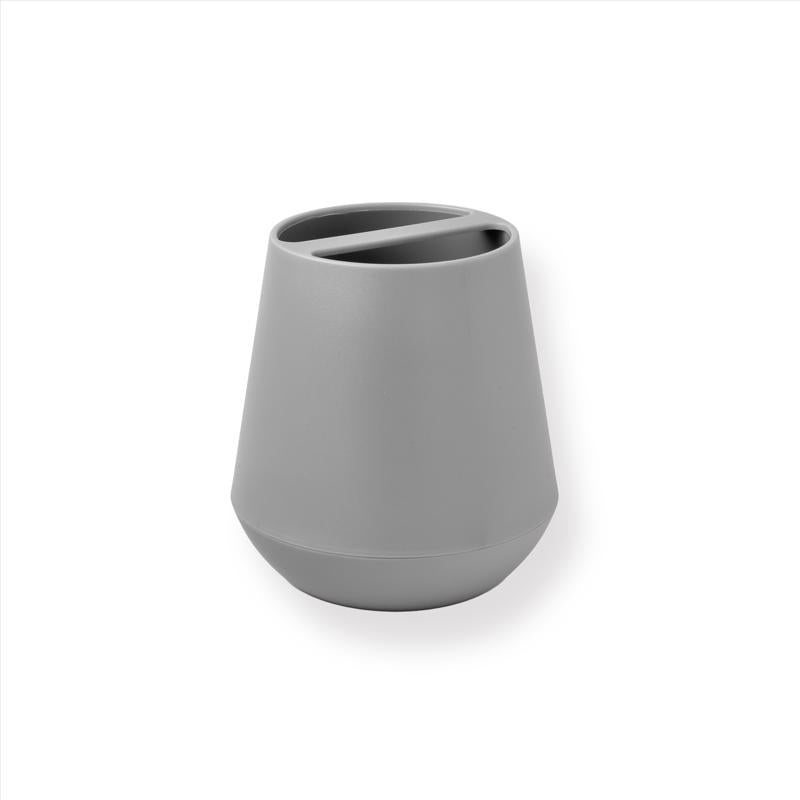 Sttelli Belize Gray Plastic Toothbrush Holder