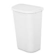 Sterilite 11.3 gal White Plastic D-Shape Wastebasket