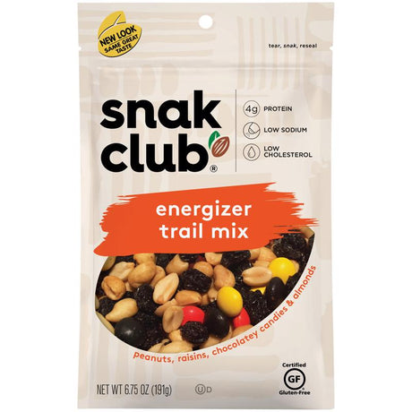 Snak Club Energizer Trail Mix 6.75 oz Bagged