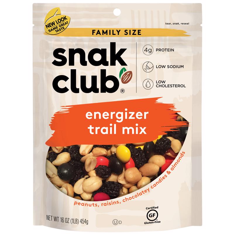 Snak Club Energizer Trail Mix 16 oz Bagged