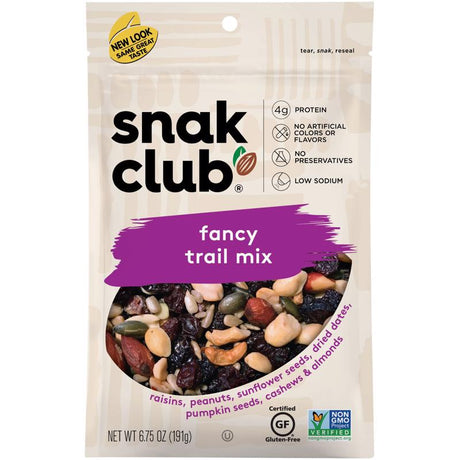 Snak Club Fancy Trail Mix 6.75 oz Bagged