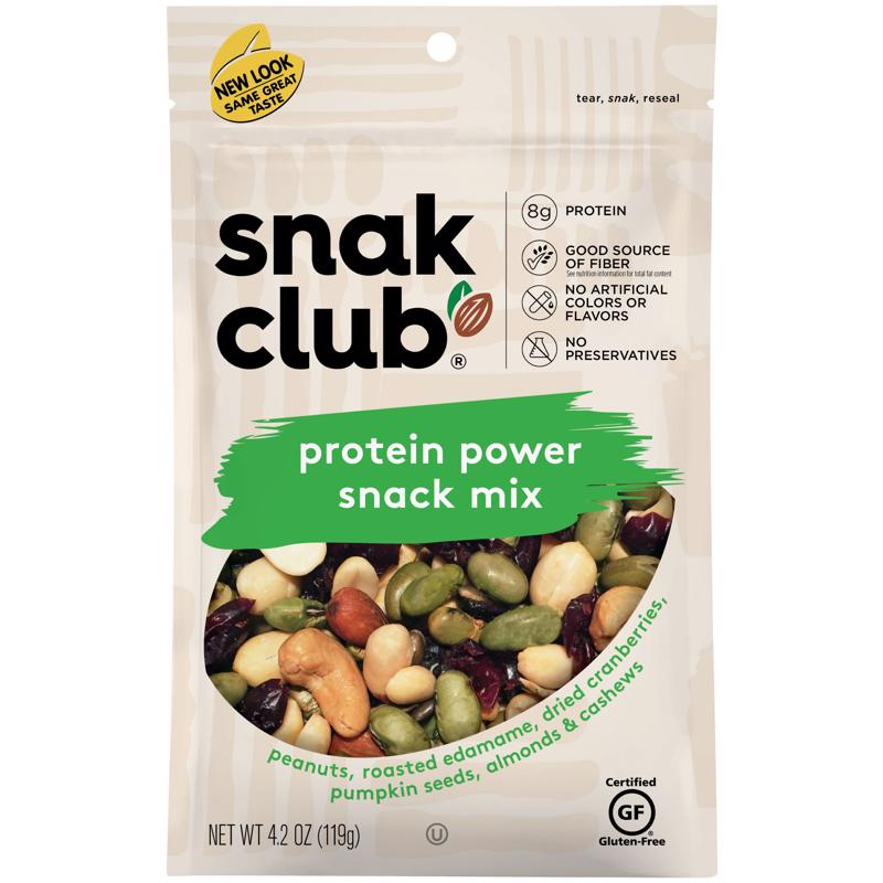 Snak Club Protein Power Snack Mix 4.2 oz Bagged