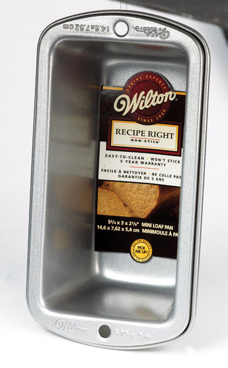 Wilton 3 in. W X 5-3/4 in. L Loaf Pan Silver 1 pc