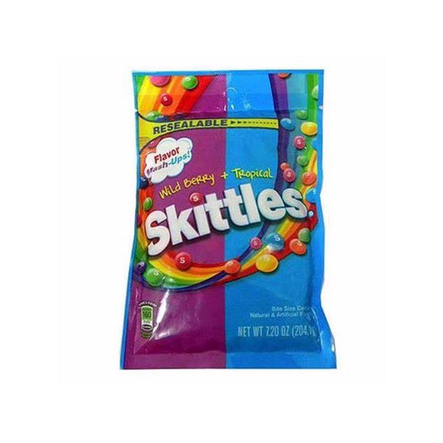 Skittles Mash Ups Tropical and Wildberry Candy 7.2 oz