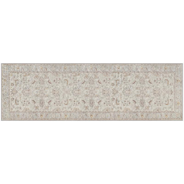 Gel Pro NeverMove 24 in. W X 76 in. L Beige Jordan Oatmeal Polyester Accent Rug