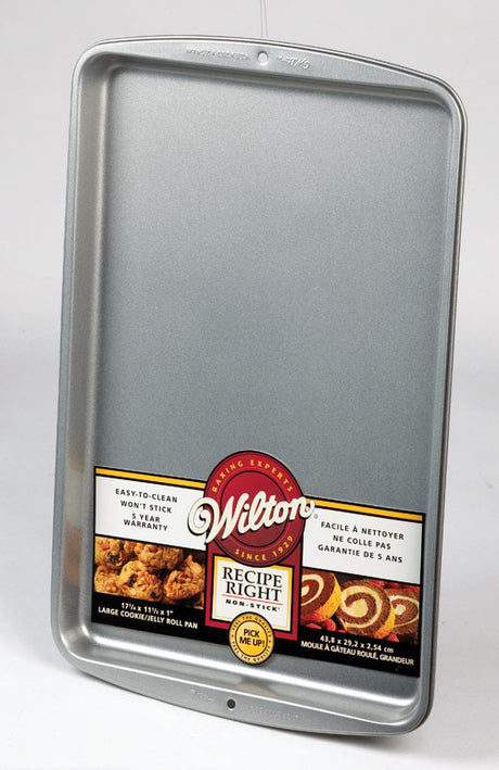 Wilton 11-1/2 in. W X 17-1/4 in. L Cookie and Jelly Roll Pan Silver