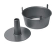 Chicago Metallic 9-1/2 in. W X 9.5 in. L Angel Food Cake Pan Gray