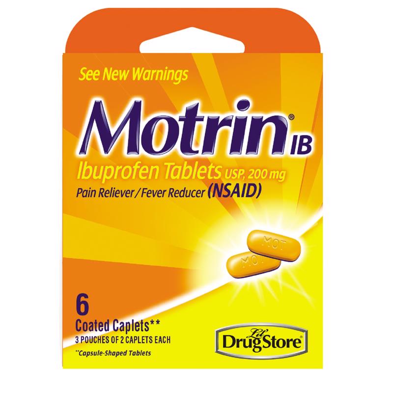 Motrin IB Pain Reliever/Fever Reducer 6 ct 1 pk