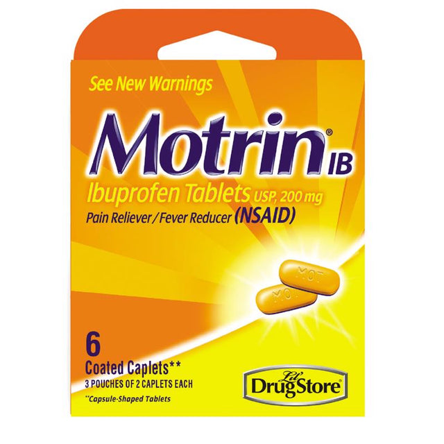 Motrin IB Pain Reliever/Fever Reducer 6 ct 1 pk