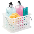 iDesign 5.3 in. H X 6.5 in. W X 9 in. L Clear Shower Caddy