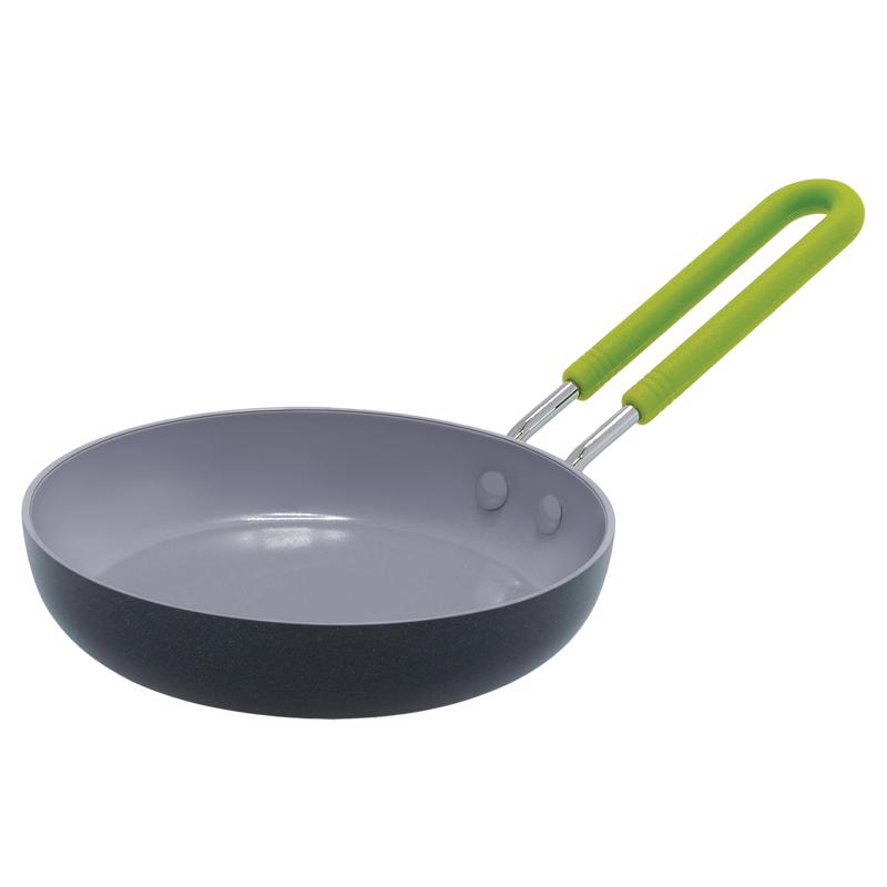 GreenPan Aluminum Mini Fry Pan 5 in. Black