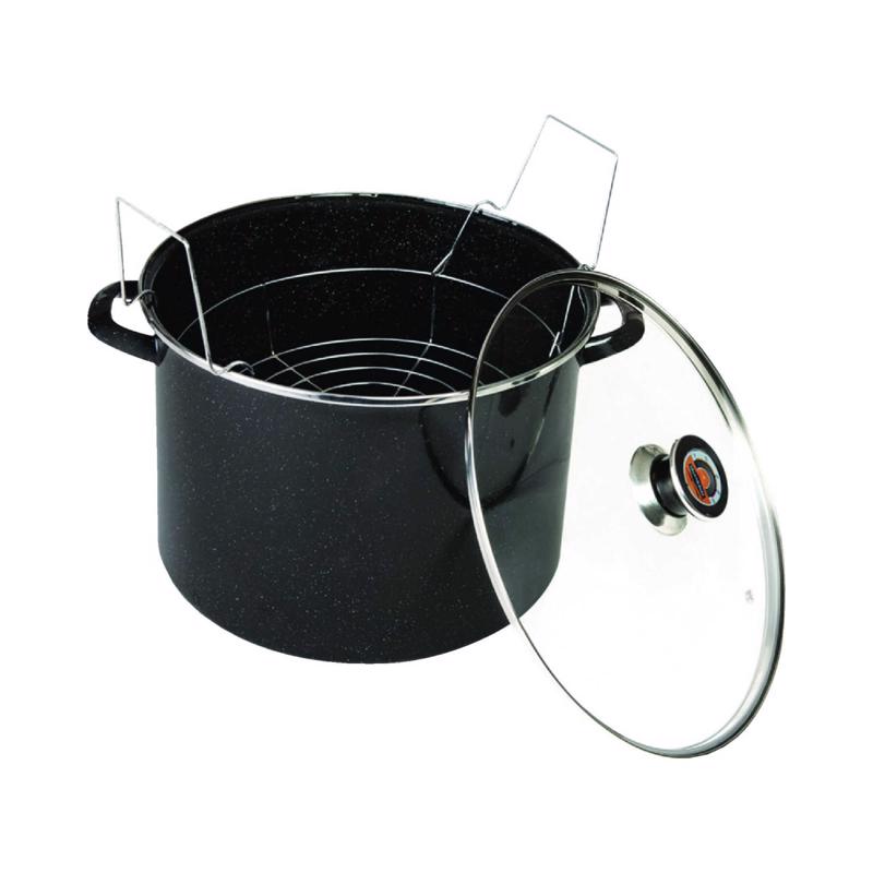 Granite Ware Steel Canner 21 qt Black