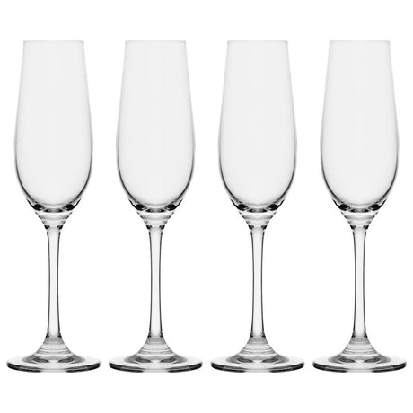 Mikasa Parker 8 oz Clear Crystal Flute Glass