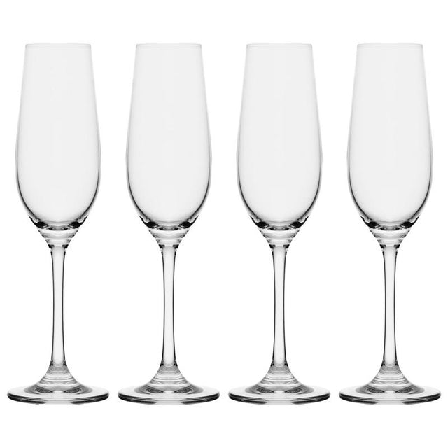 Mikasa Parker 8 oz Clear Crystal Flute Glass