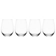 Mikasa Parker 18 oz Clear Crystal Stemless Wine Glass Set