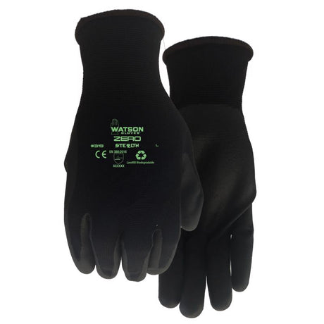 Watson Gloves Stealth L Nylon/Nitrile Zero Black Gloves